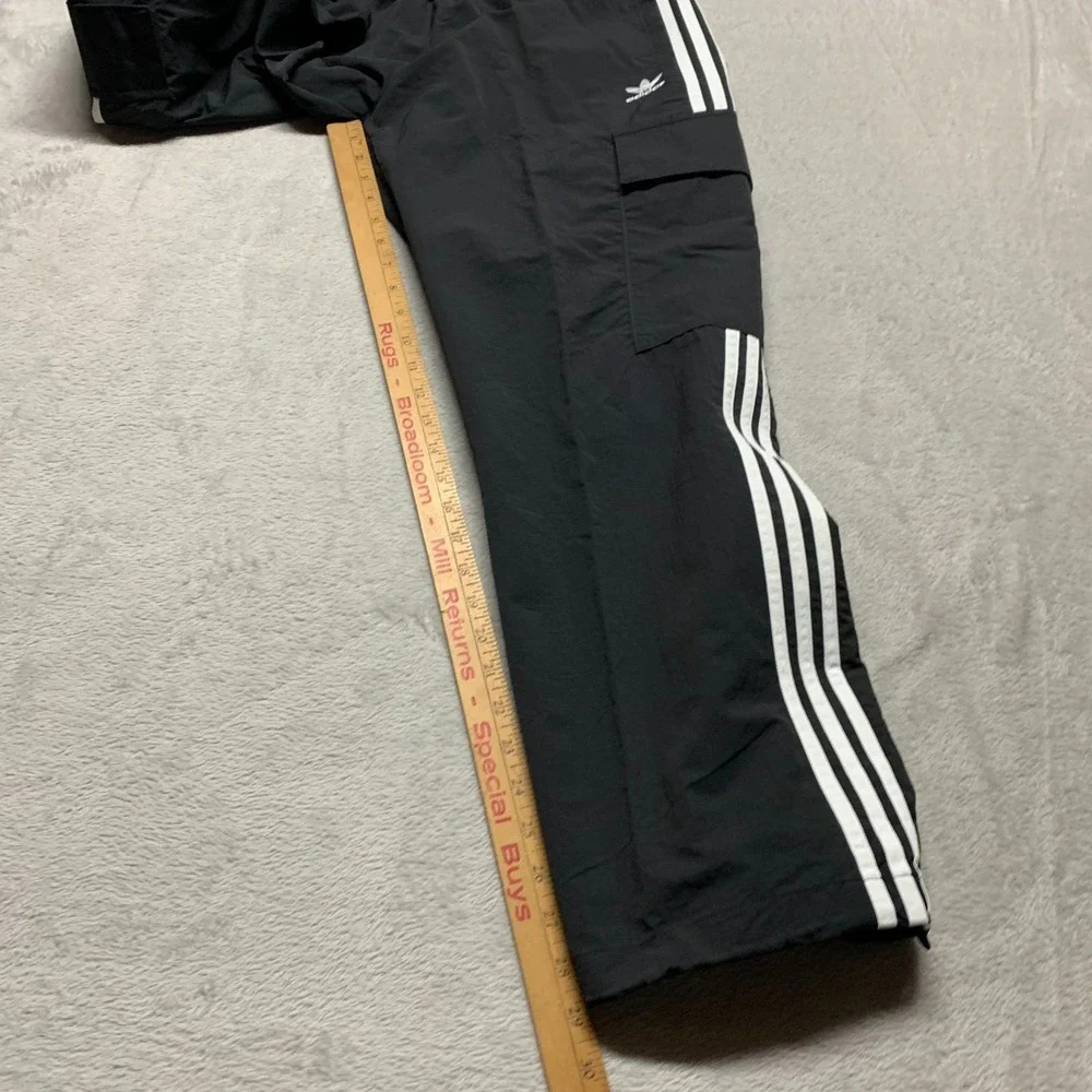 NWT Adidas Adicolor Men's S Originals 3 Stripe Cargo Pants Black HR3364 MSRP $80